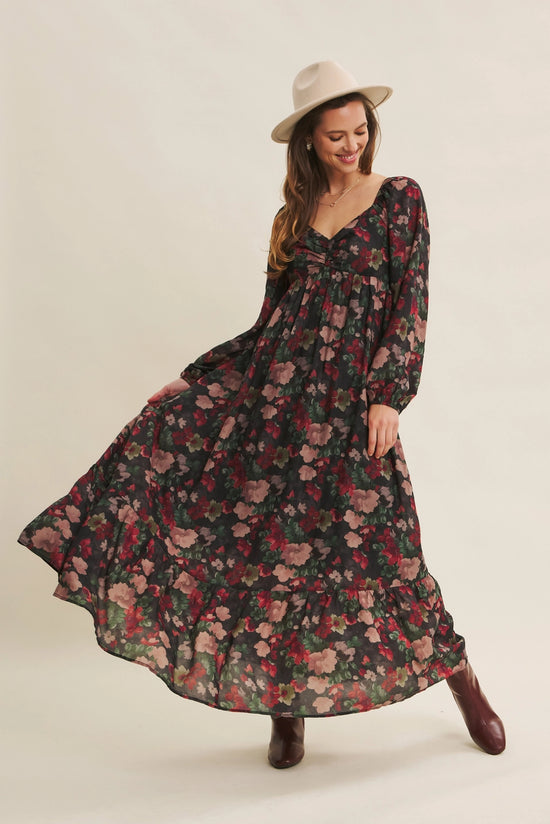 Love Letter To Autumn Floral Maxi Dress