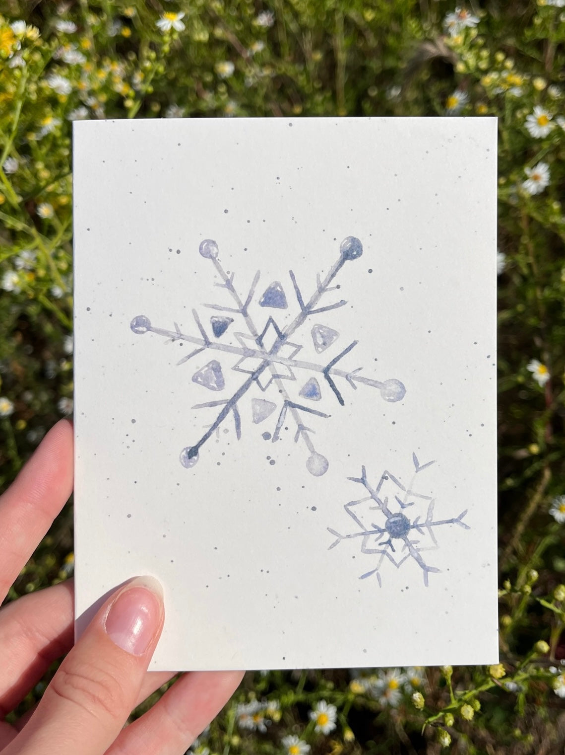 Holiday Watercolor Greeting Cards (5.5" x 4.25")