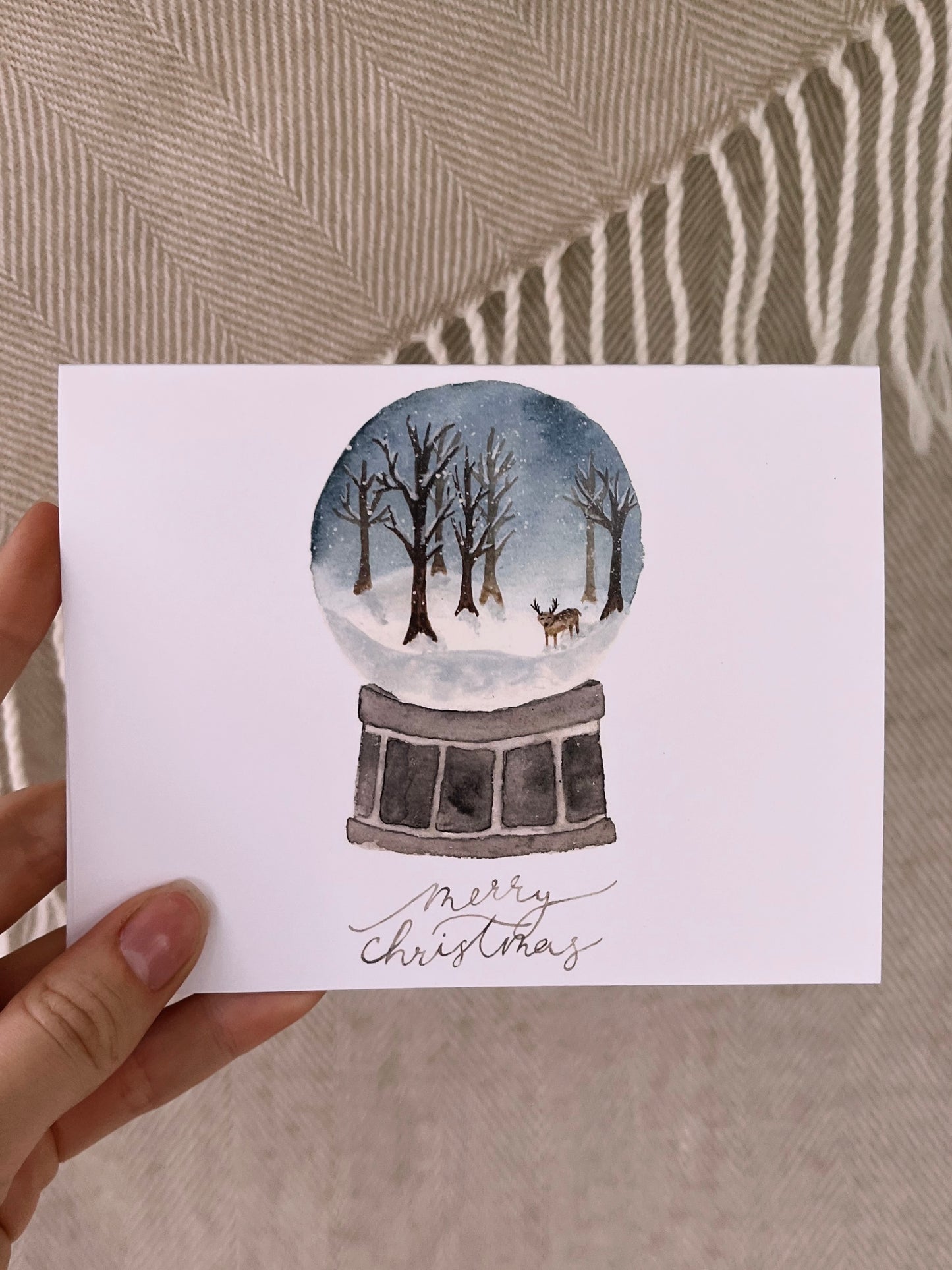 Holiday Watercolor Greeting Cards (5.5" x 4.25")