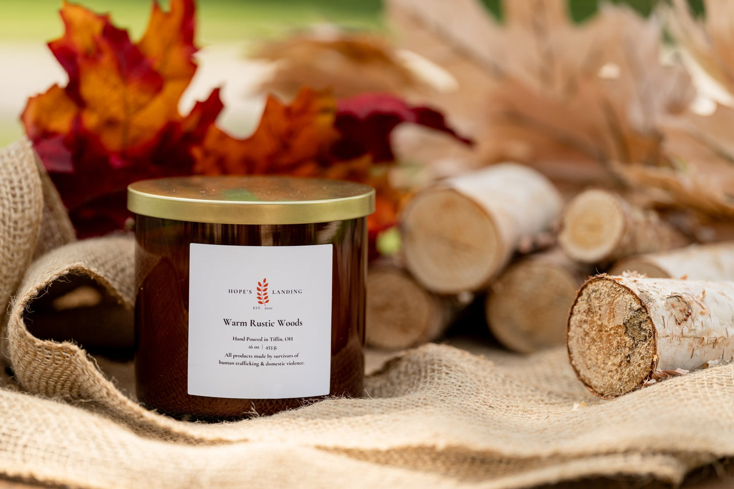 Warm Rustic Woods Candle- Multiple Sizes Available