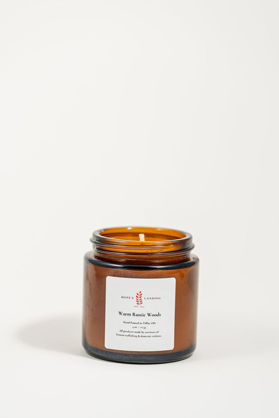 Warm Rustic Woods Candle- Multiple Sizes Available