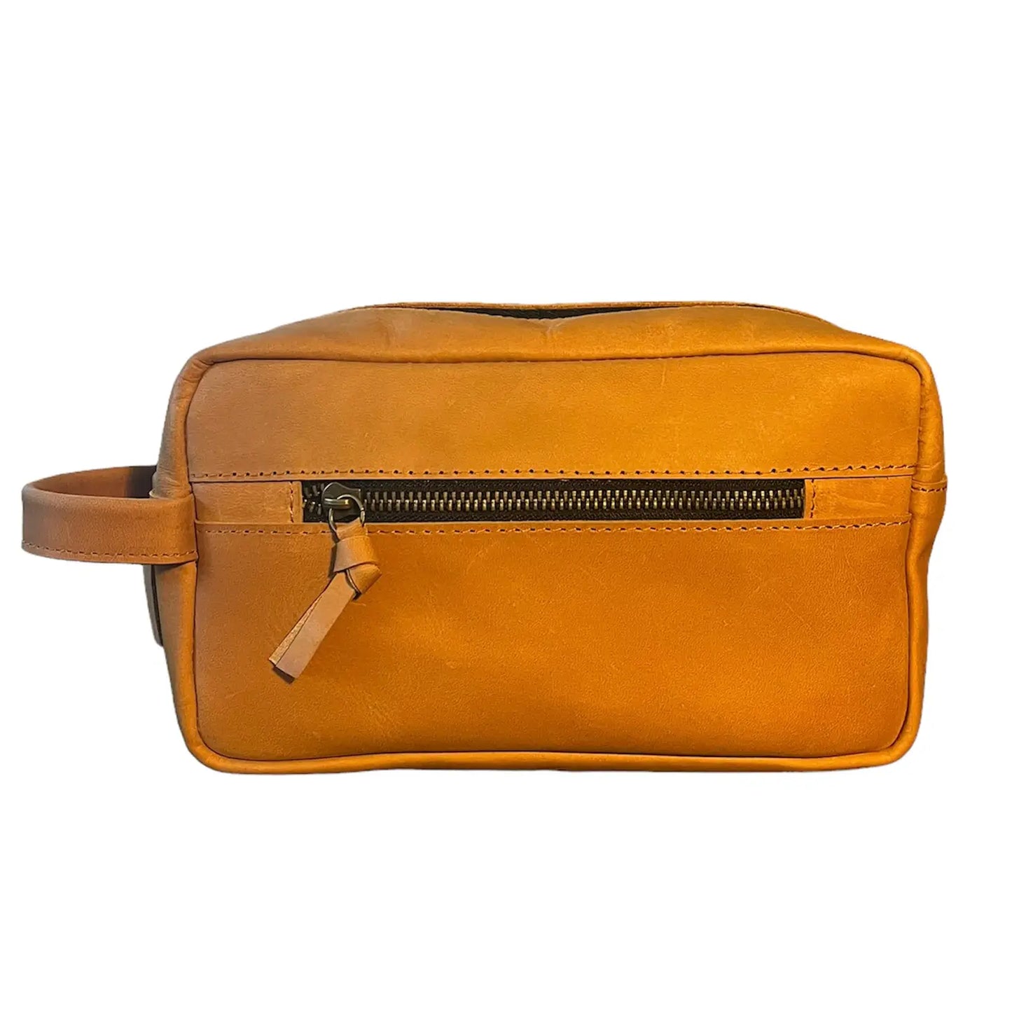 Shop Leather Toiletry Bags in Cognac