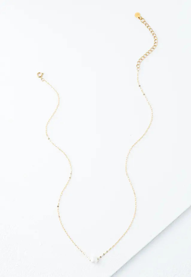 Annie Gold Pearl Necklace
