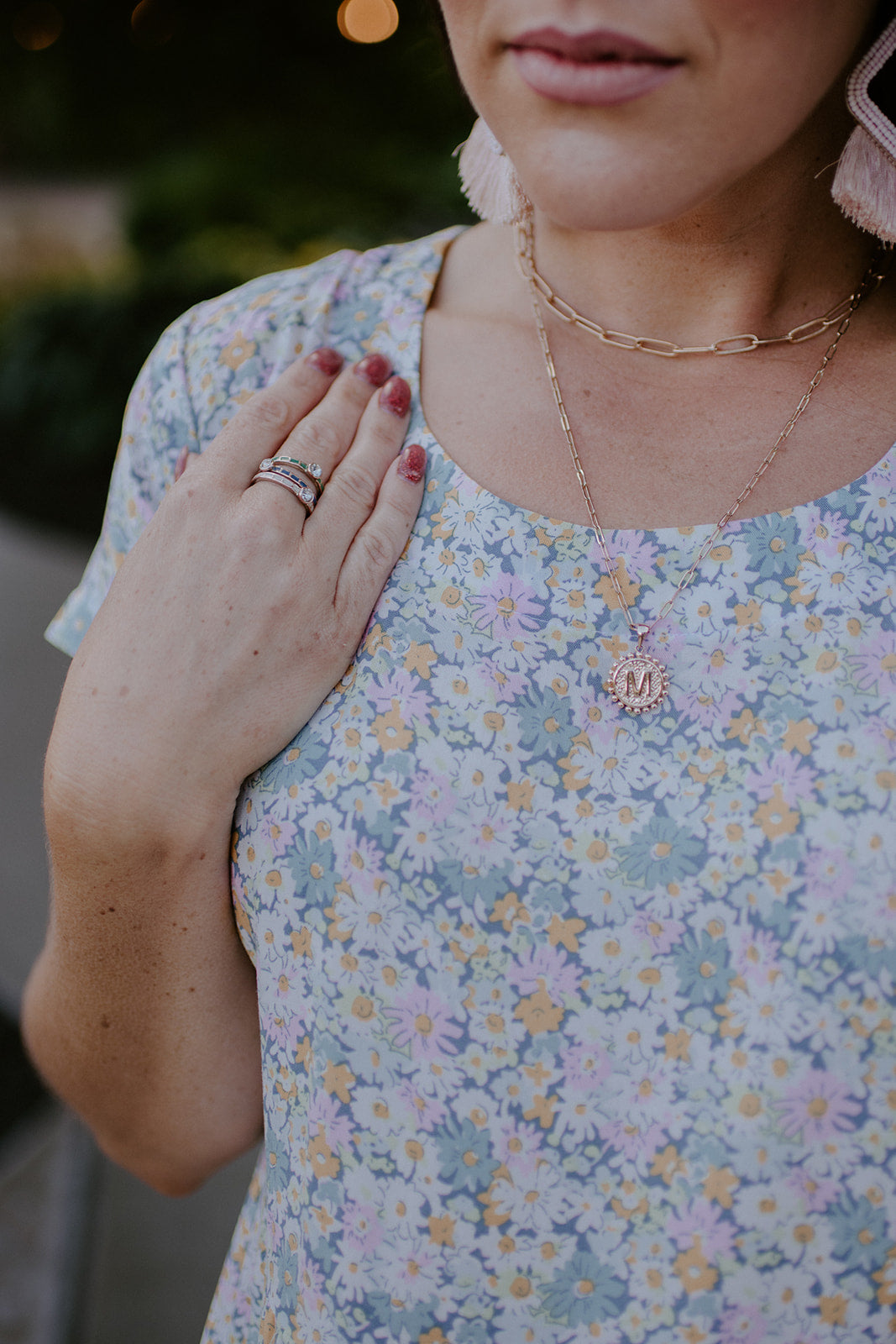 Tier Dress - Gerber Daisy