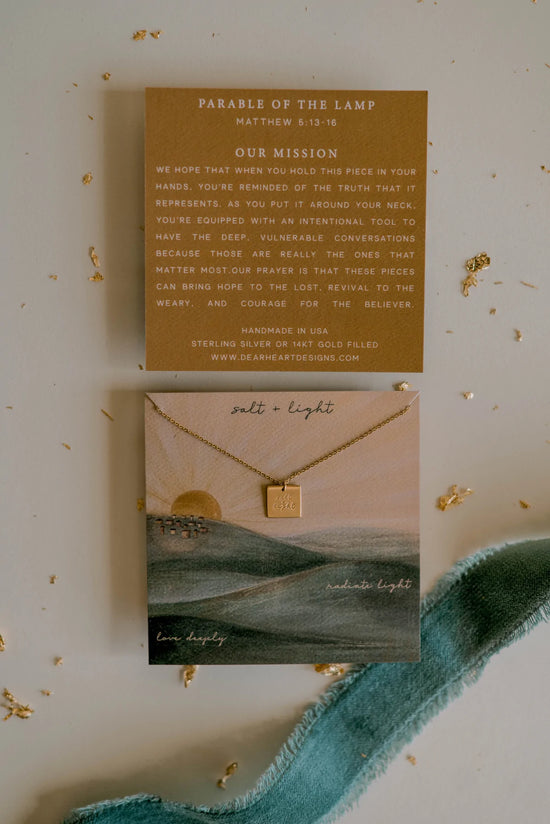 Load image into Gallery viewer, Salt + Light Parable Necklace
