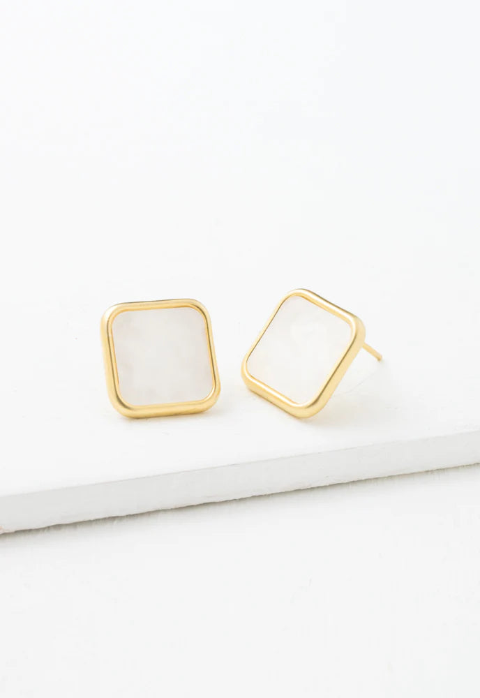 Noble Studs in Ivory