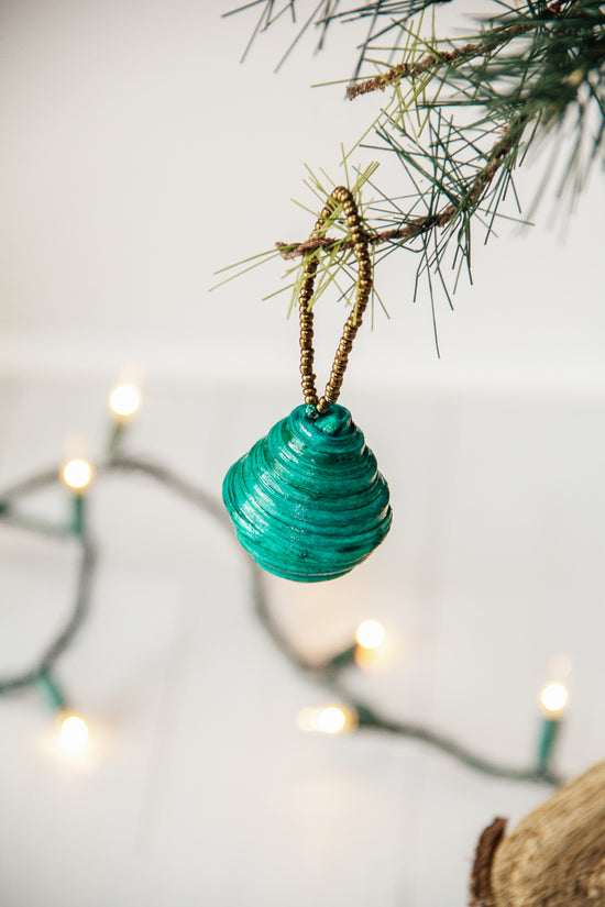 Paper Bead Ball Ornament - Multiple Colors Available