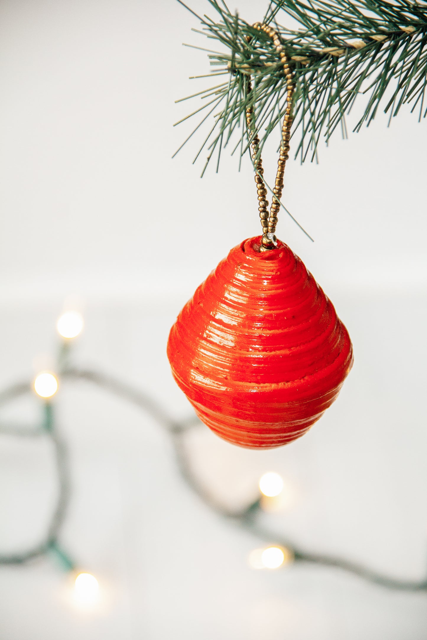 Snowball Ornament - Pomegranate