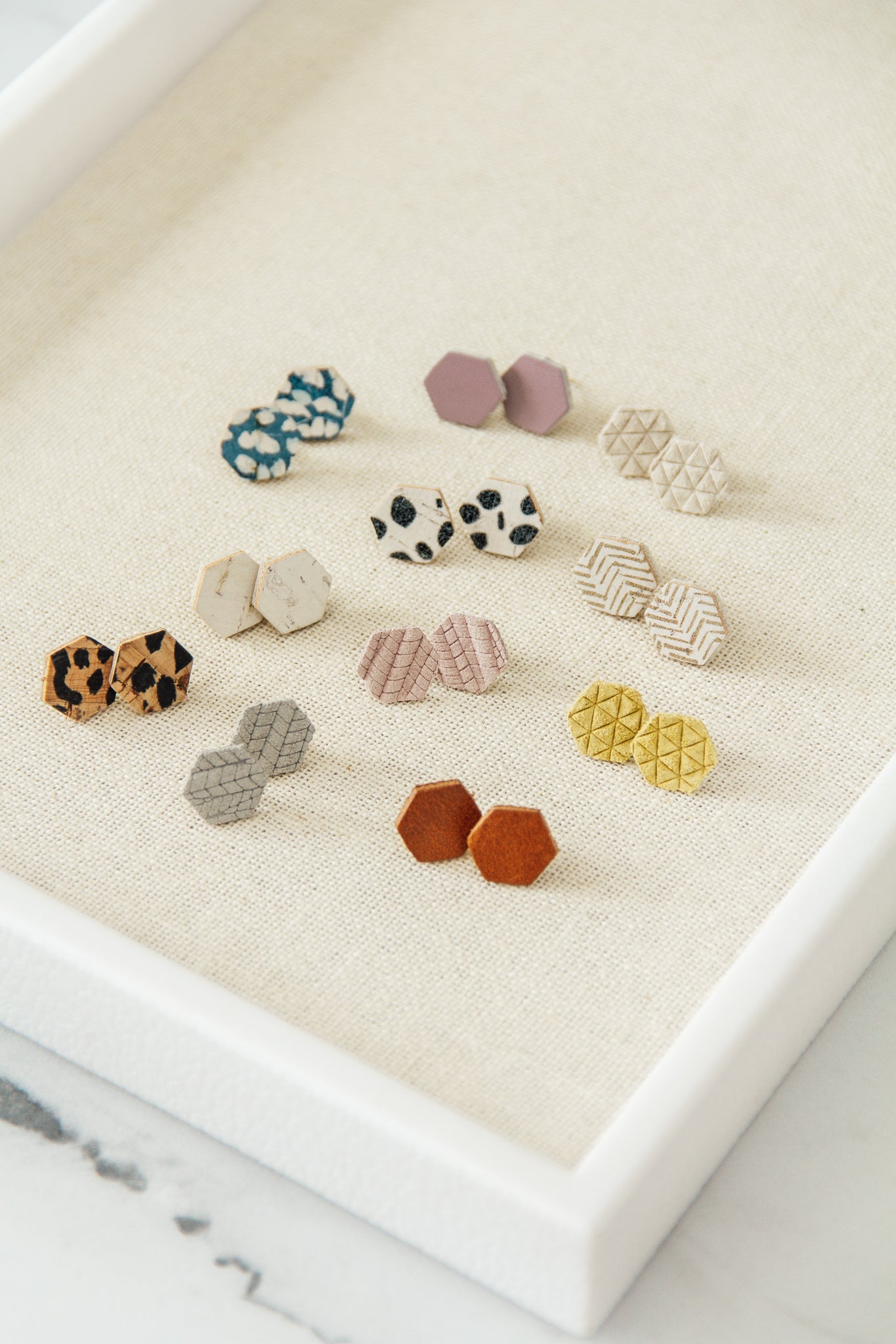 Hexy Studs - Multiple Colors Available