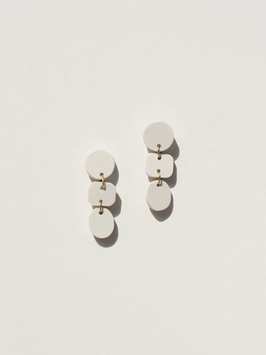 Mojave Triad Earrings - Bone