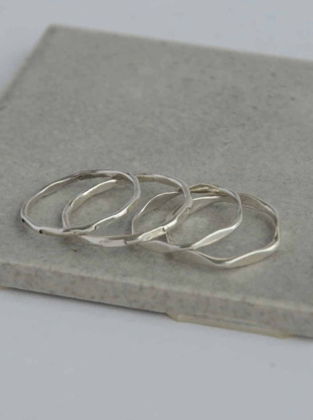 Load image into Gallery viewer, Sterling Stacking Rings - Waves
