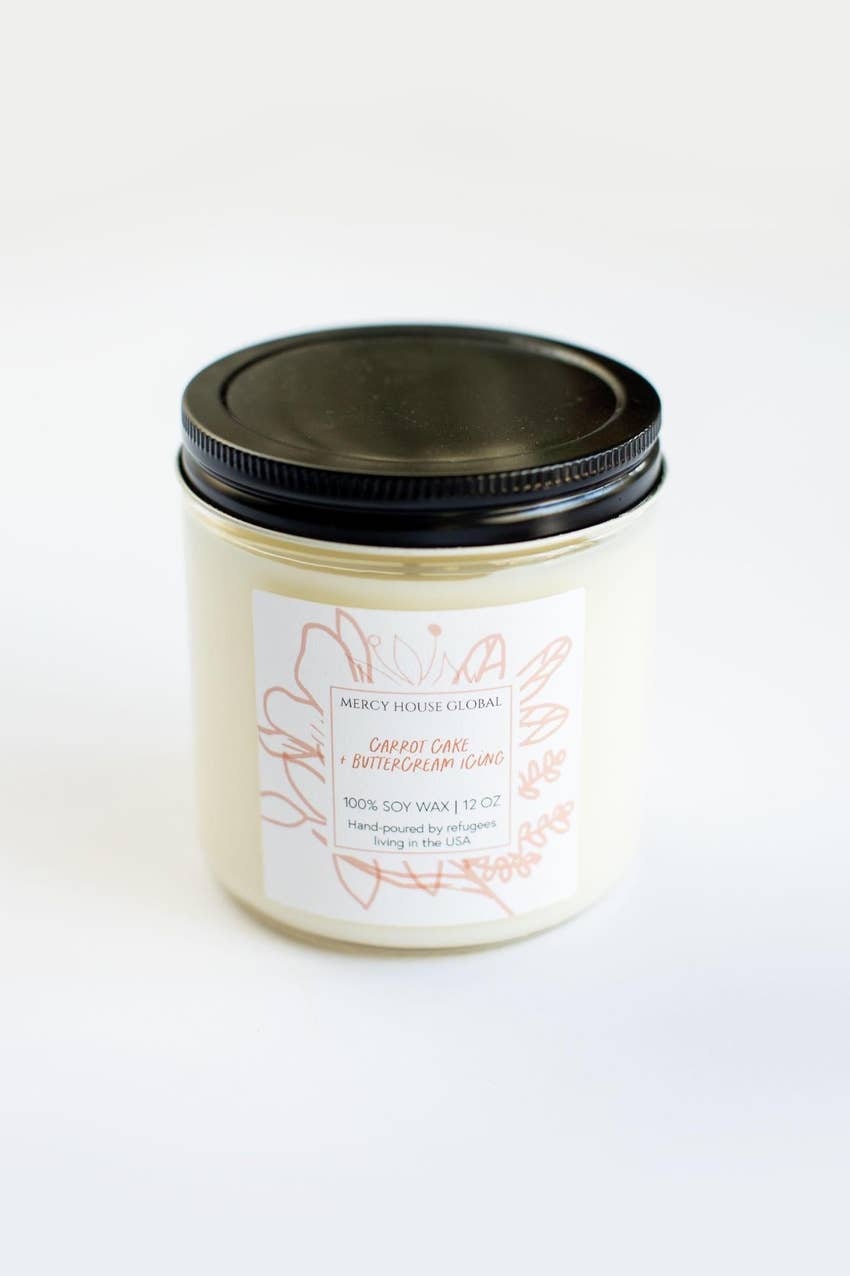 Carrot Cake + Buttercream Icing Candle - 12oz.
