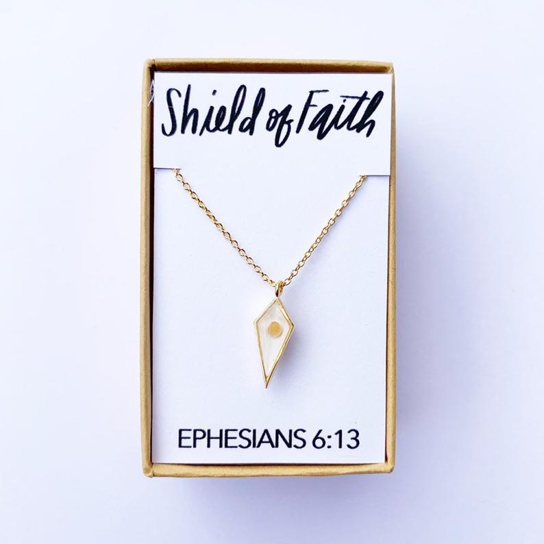 Load image into Gallery viewer, Shield of Faith Necklace
