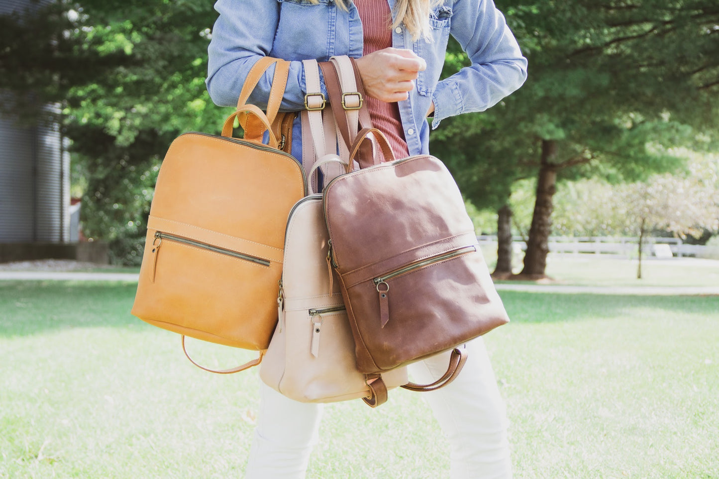 Leather Backpack Purse - Multiple Colors Available