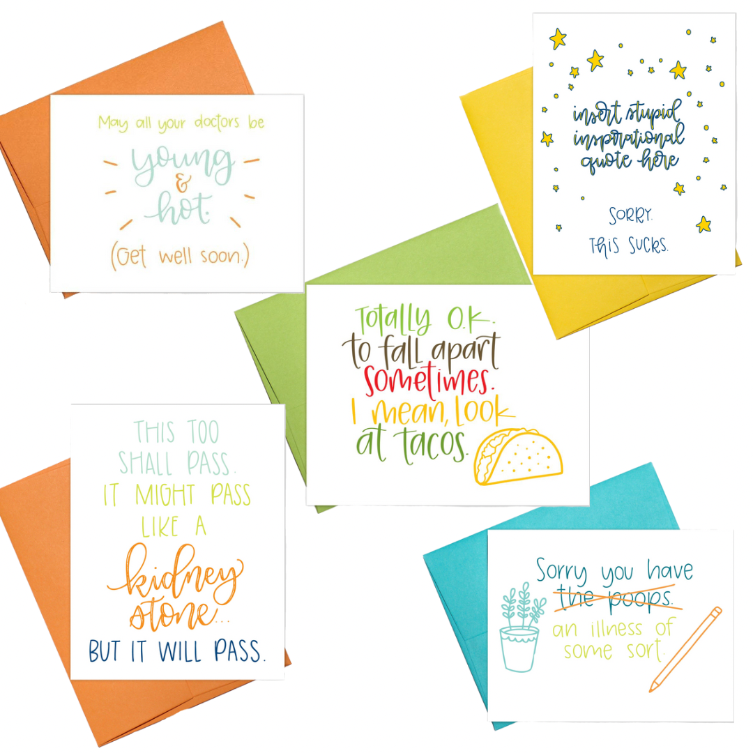 Sympathy / Get Well Soon Cards - Multiple Variations Available