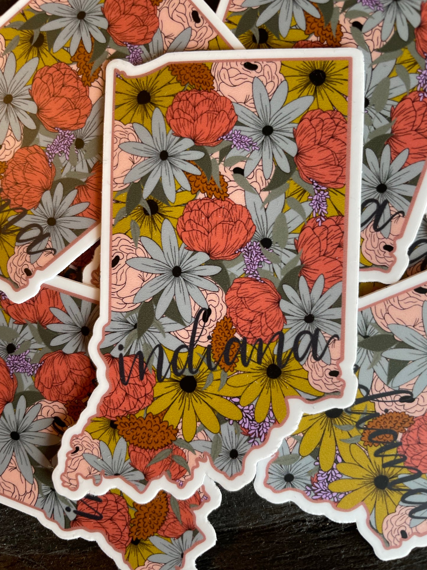Load image into Gallery viewer, Floral Indiana Sticker
